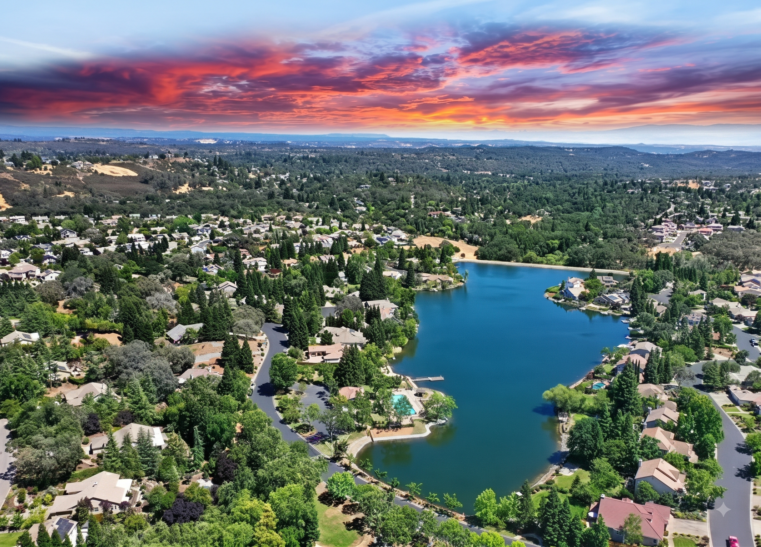 Bass Lake Hills neighborhood, El Dorado Hills, CA