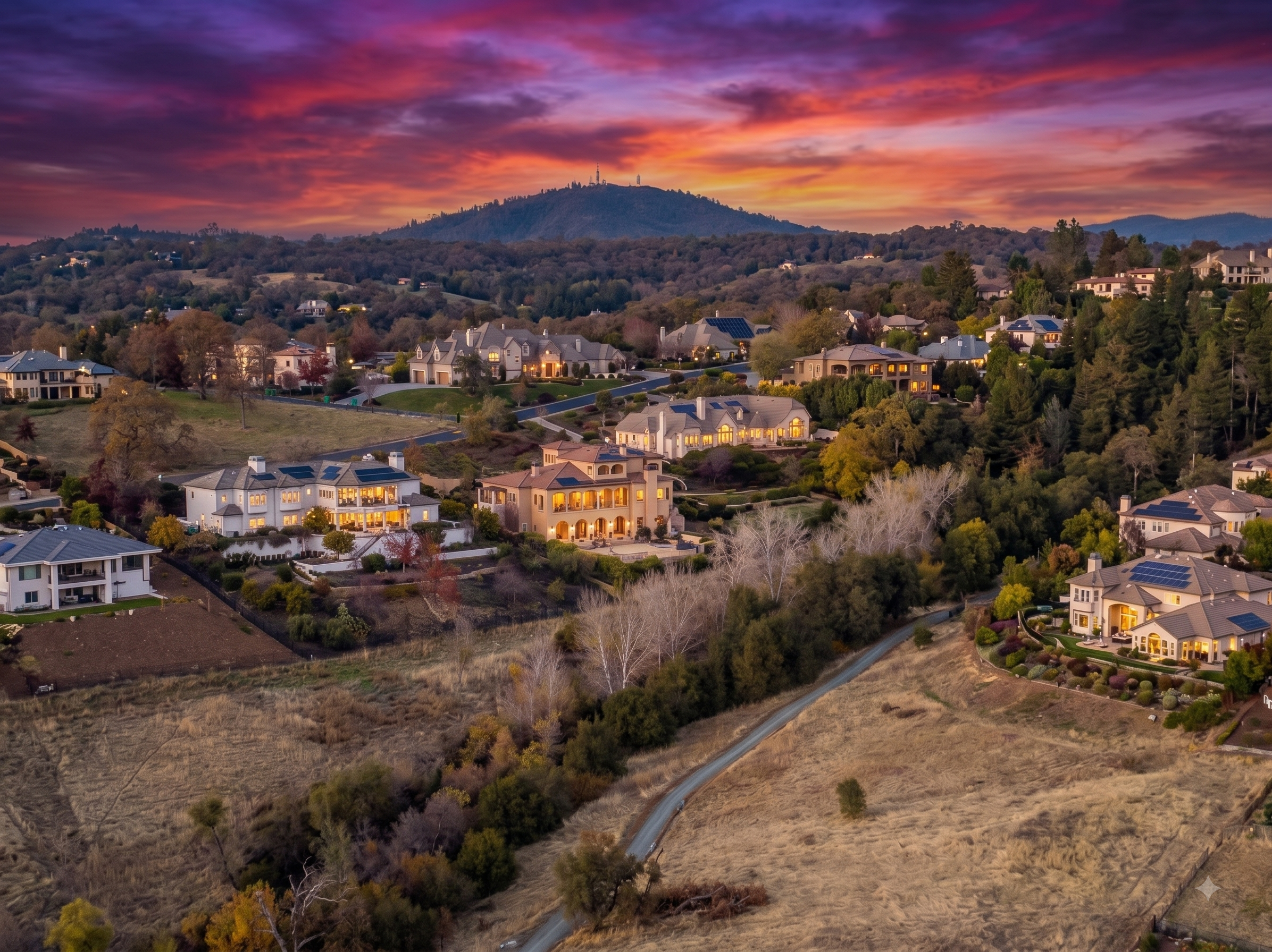 Salmon Falls neighborhood along Folsom Lake, El Dorado Hills, CA